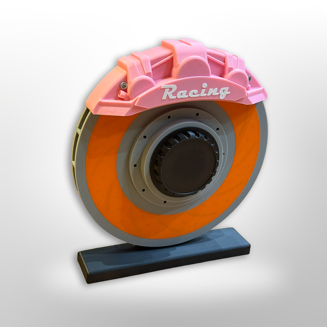 Glühende Bremsscheibe – Motorsport Deko